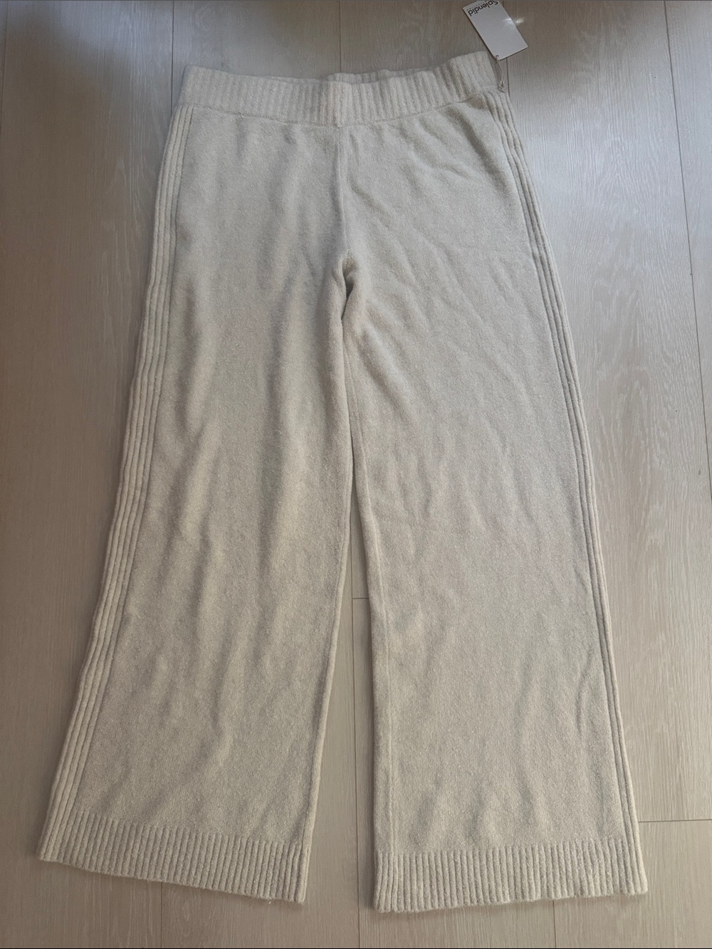 Splendid Set Cashmere Blend Ribbed Tank & Wide Leg Pants - Picture 9 of 16